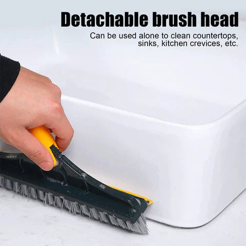 2 In 1 Floor Cleaning Brush - Bathroom Tiles Window Floor Cleaning Brush With 120° Rotatable Head “ Multipurpose Bathroom Floor Cleaning Brush“ Floor Brush Scrubber - MAQHUB