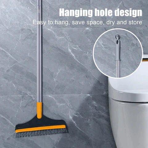 2 In 1 Floor Cleaning Brush - Bathroom Tiles Window Floor Cleaning Brush With 120° Rotatable Head “ Multipurpose Bathroom Floor Cleaning Brush“ Floor Brush Scrubber - MAQHUB