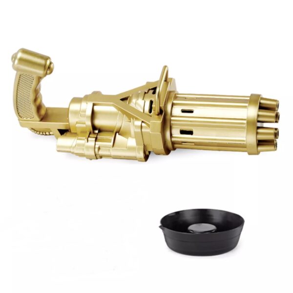 Kids Gatling Bubble Maker Gun Toy - Soap Water Gatling Bubble Machine Children Indoor Outdoor Toy Blower Bubbles (Random Color) - MAQHUB