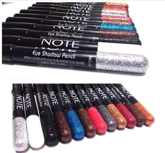 8 Pcs Note Glitter Eyeliner Pencil - MAQHUB