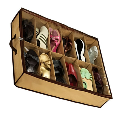 12 Storage Under Bed Shoes Closet Organizer - MAQHUB