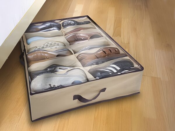 12 Storage Under Bed Shoes Closet Organizer - MAQHUB