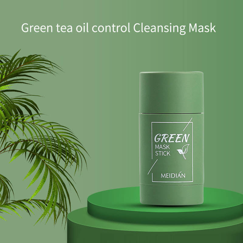 Green Tea Face Cleansing Mask Stick Black Head Stick Mask Remover Moisturizes Oil Control 100% Original - MAQHUB