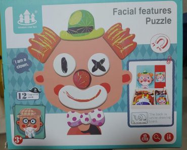 2-in-1 Crazy Clown Magnetic Drawing Board: Magnetic Facial Features Puzzle & Learning Toy for Kids - MAQHUB