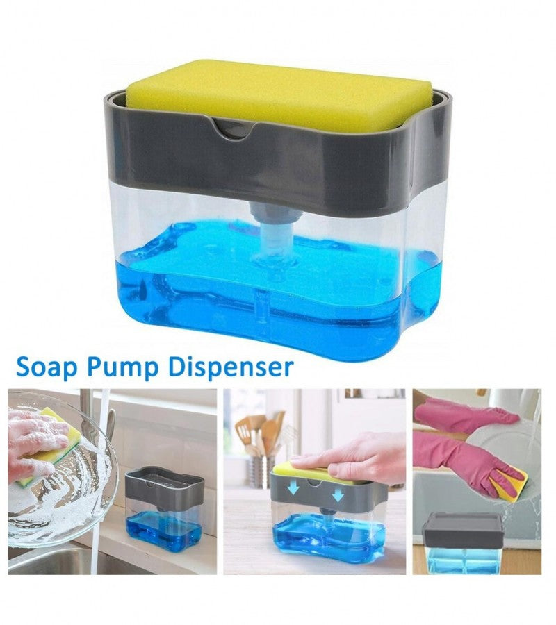 Liquid Soap Pump Dispenser Pump Plastic Dishwasher Sponge Holder - MAQHUB