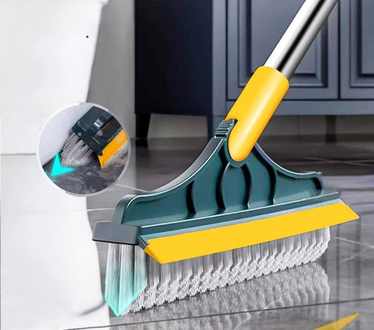 2 In 1 Floor Cleaning Brush - Bathroom Tiles Window Floor Cleaning Brush With 120° Rotatable Head “ Multipurpose Bathroom Floor Cleaning Brush“ Floor Brush Scrubber - MAQHUB