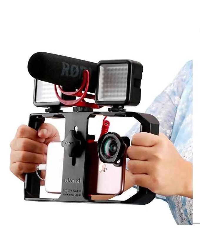 Apkina DS1 Smartphone Video Handle Rig Filmmaking Stabilizer Case – Black - MAQHUB