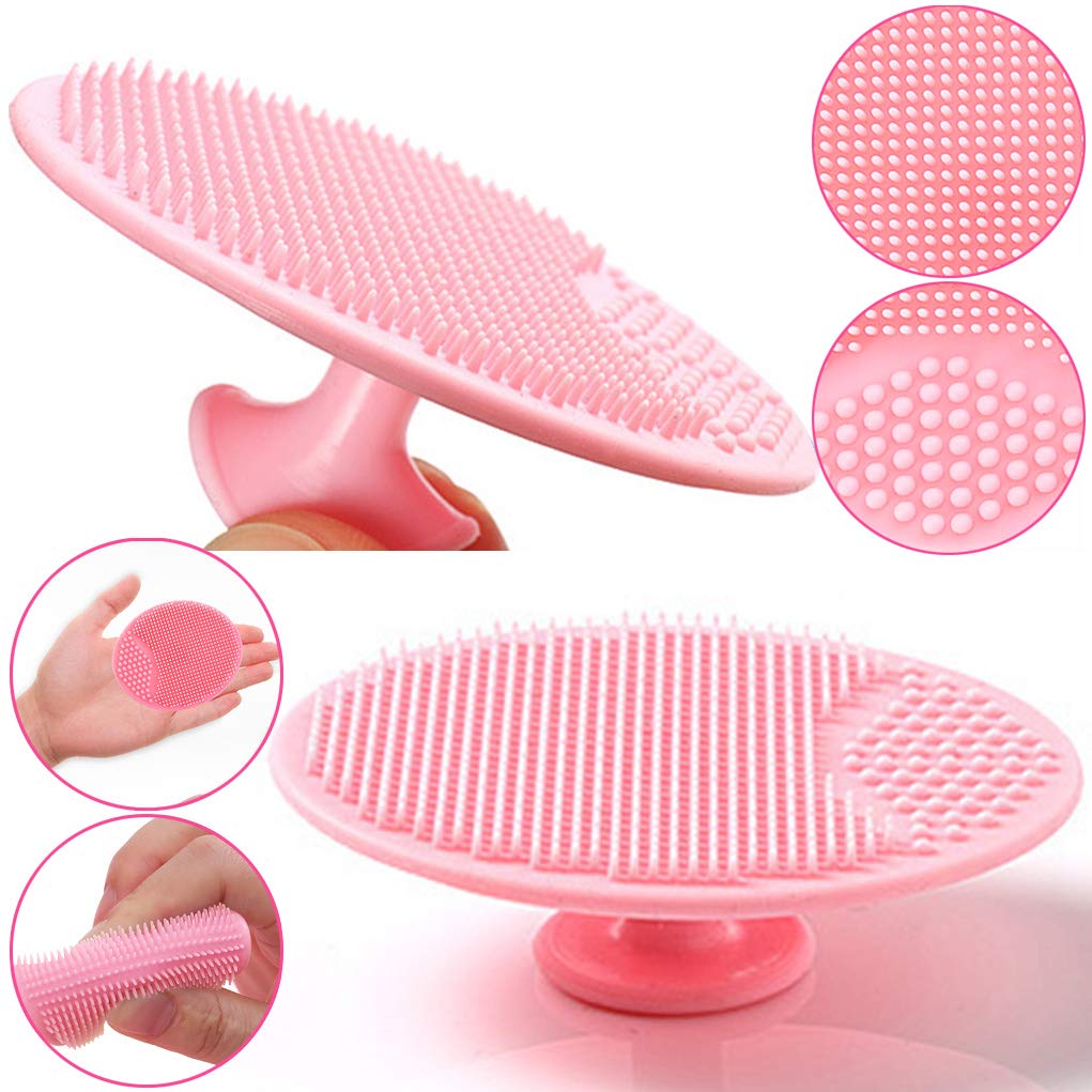 SIPRDE Baby Cradle Cap Brush - 3 Pack for Massage and Exfoliate - Silicone Face Cleanser Brush Soother Baby Essentials for Dry Skin, Cradle Cap, and Eczema - MAQHUB