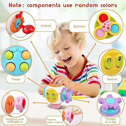 8-in-1 Multifunctional Busy Activity Toy: Montessori Learning for Babies (6-18 Months) - MAQHUB