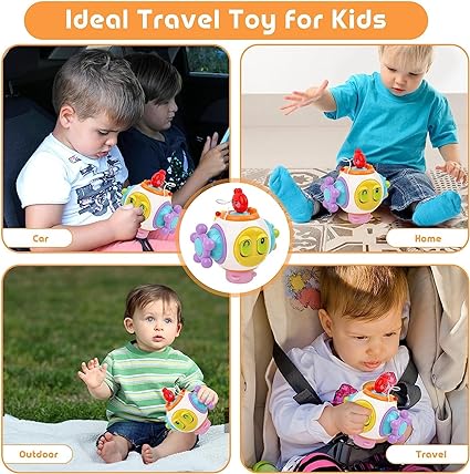 8-in-1 Multifunctional Busy Activity Toy: Montessori Learning for Babies (6-18 Months) - MAQHUB