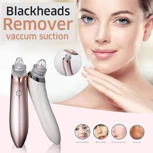 Blackhead Remover Face Acne Black Dot Pimple Electric Black head Vacuum Cleaner Pore Skin Care Tools Machine 4 Replacement Head - MAQHUB