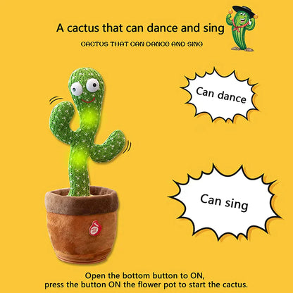 Dancing & Talking Cactus Plush Toy - MAQHUB