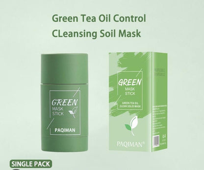 Green Tea Face Cleansing Mask Stick Black Head Stick Mask Remover Moisturizes Oil Control 100% Original - MAQHUB