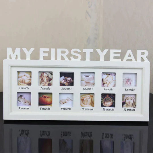 Capture Magical Moments with Favomoto’s Baby Photo Frame - My First Year Baby Keepsake, Cherish Your Baby’s Growth and Milestones - Perfect Newborn Gift Set for Parents - MAQHUB