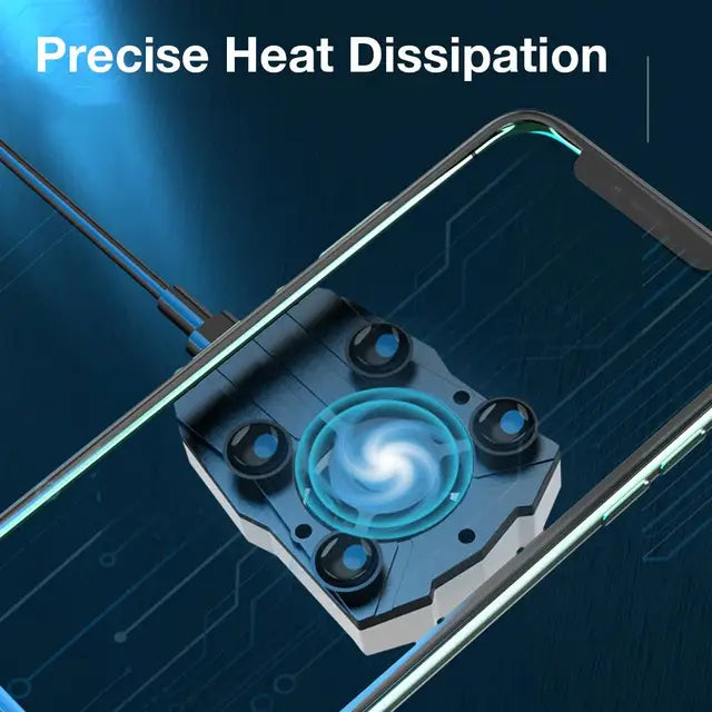 Mobile Phone Radiator Universal Phone Cooler Fan Suction Cup Holder Heat Sink For iPhone Samsung Huawei - MAQHUB