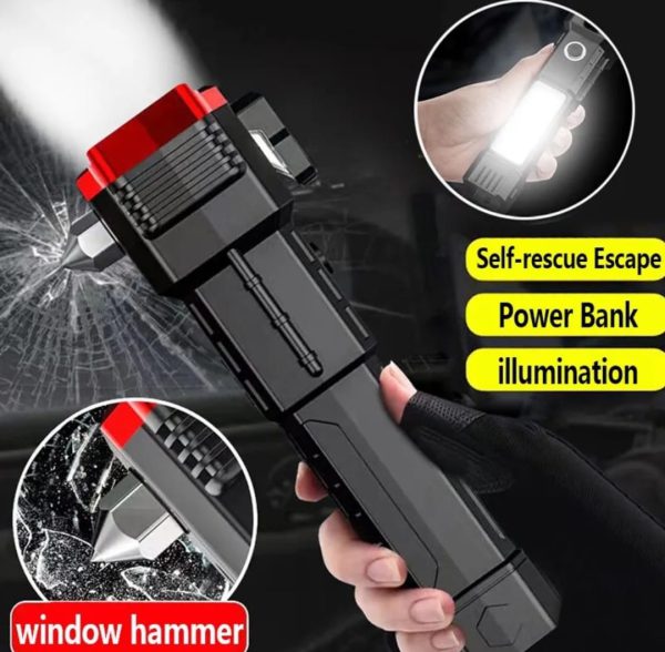 High-Power Versatile, Rechargeable, Multifunctional 1200mAh LED Flashlight - For Your Lighting Needs - MAQHUB