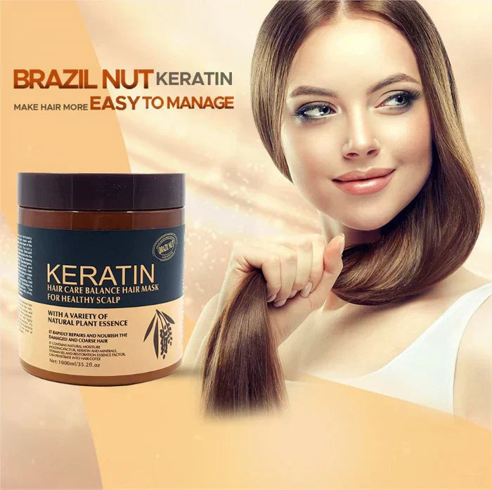 Keratin Hair Treatment Magical Hair Mask 5 Seconds Repairs Frizzy Make Hair Soft Smooth Deep Repair Keratin Hair Treatment for Hair Care – 500ml - MAQHUB