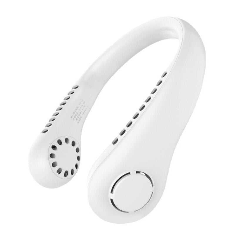 Mini Neck Portable No Bladeless Hanging Neck Rechargeable Air Cooler Mini Summer Sport Fan (Random Colors) - MAQHUB