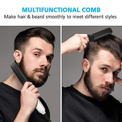 Multifunctional Hair Comb Brush Beard Hair Straighten Comb Quick Hairstyle For Men - MAQHUB