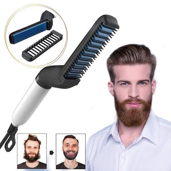 Multifunctional Hair Comb Brush Beard Hair Straighten Comb Quick Hairstyle For Men - MAQHUB