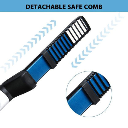 Multifunctional Hair Comb Brush Beard Hair Straighten Comb Quick Hairstyle For Men - MAQHUB