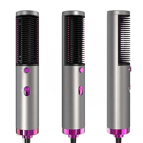 New Hot Air Hair Dryer Brush 3 in 1 Hair Blow Dryer Straightener Volumizer Negative Ion Styler Comb Kit for Wet Dry Hair - MAQHUB