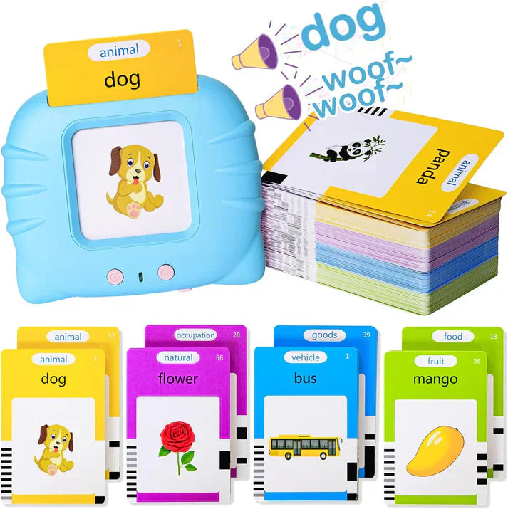 Reading Toy For Kids Early Learning Talking Flash Cards Educational Toys - Learning Educational Toy Gifts for 2 to 6 (2 3 4 5 6) Ages Years Old Girls and Boys – Maqhub.pk