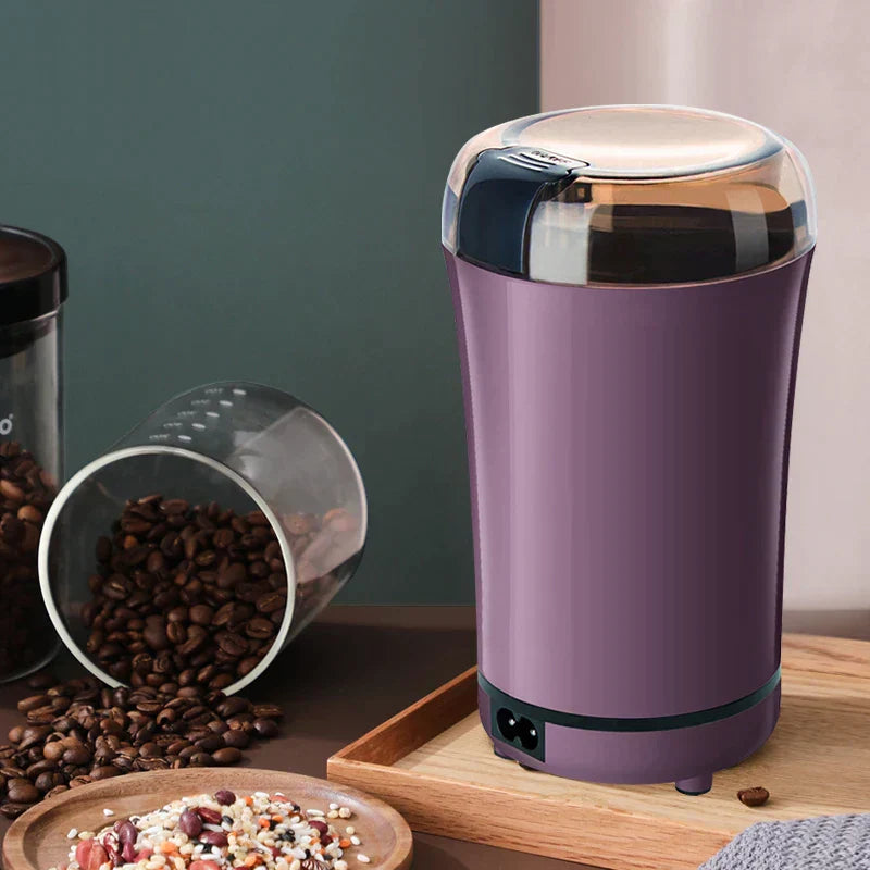 Mini Electric Coffee Grinder Powerful Cafe Grass Nuts Herbs Grains Pepper Tobacco Spice Flour Mill Coffee Beans Grinder Machine - MAQHUB