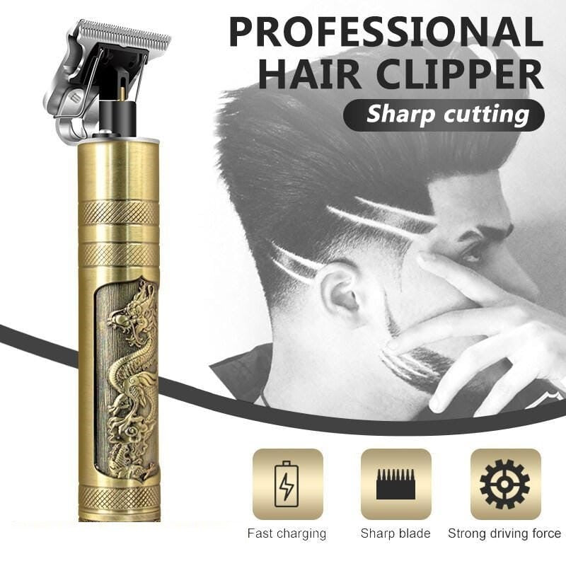 Professional T9 Trimmer Metal Shaver Mens Cordless Hair Beard Trimmer for Men Haircut Shaving Machine - Dragon Style Hair Clipper And Shaver - MAQHUB