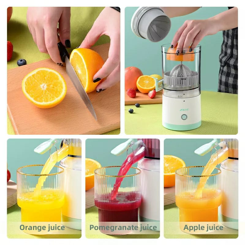 Wireless Slow Juicer Orange Lemon Juicer USB Electric Juicers Fruit Extractor Portable Squeezer Pressure Juicer for Home - MAQHUB