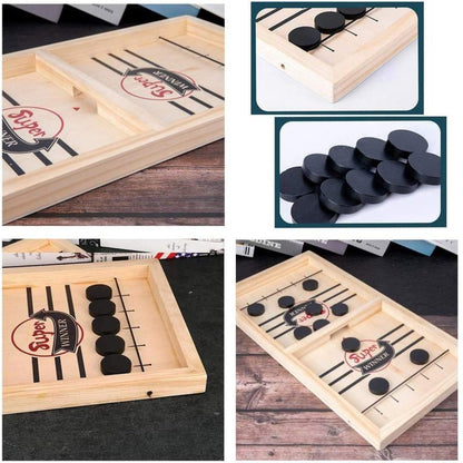 Hockey Board Game Fast Sling Puck Game Paced, Tinfence Table Desktop Battle,Winner Board Games Toys for Adults Parent-Child Interactive Chess Toy Board Game - MAQHUB