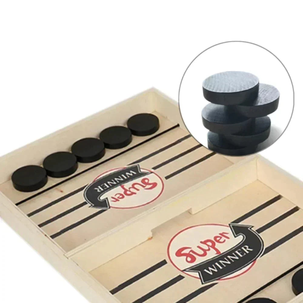 Hockey Board Game Fast Sling Puck Game Paced, Tinfence Table Desktop Battle,Winner Board Games Toys for Adults Parent-Child Interactive Chess Toy Board Game - MAQHUB