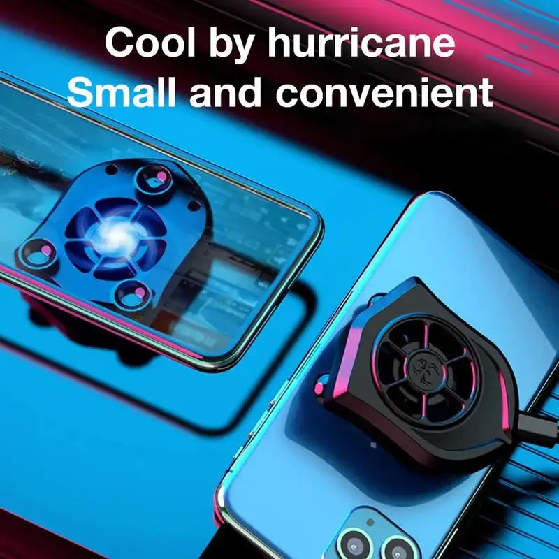 Mobile Phone Radiator Universal Phone Cooler Fan Suction Cup Holder Heat Sink For iPhone Samsung Huawei - MAQHUB