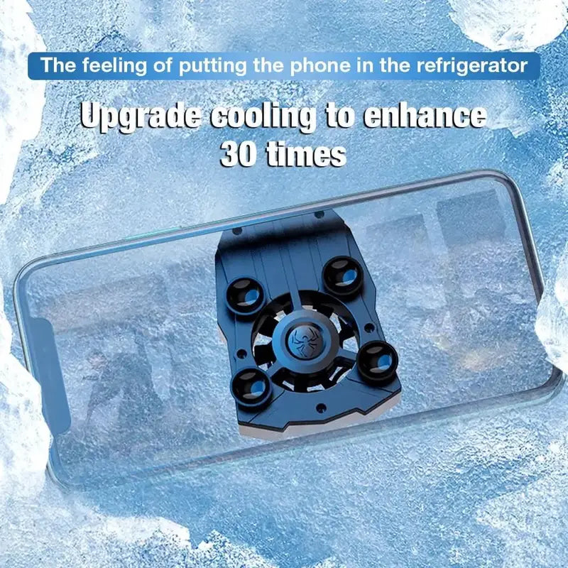 Mobile Phone Radiator Universal Phone Cooler Fan Suction Cup Holder Heat Sink For iPhone Samsung Huawei - MAQHUB