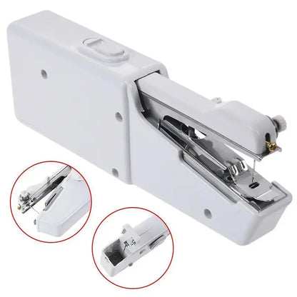 Handheld Sewing Machine Mini Stitch Sew Needlework Cordless Clothes Fabrics Electric Sewing Machine - MAQHUB